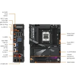 Motherboard GIGABYTE X870 AORUS ELITE WiFi 7 Socket AM5 ATX - Imagen 5