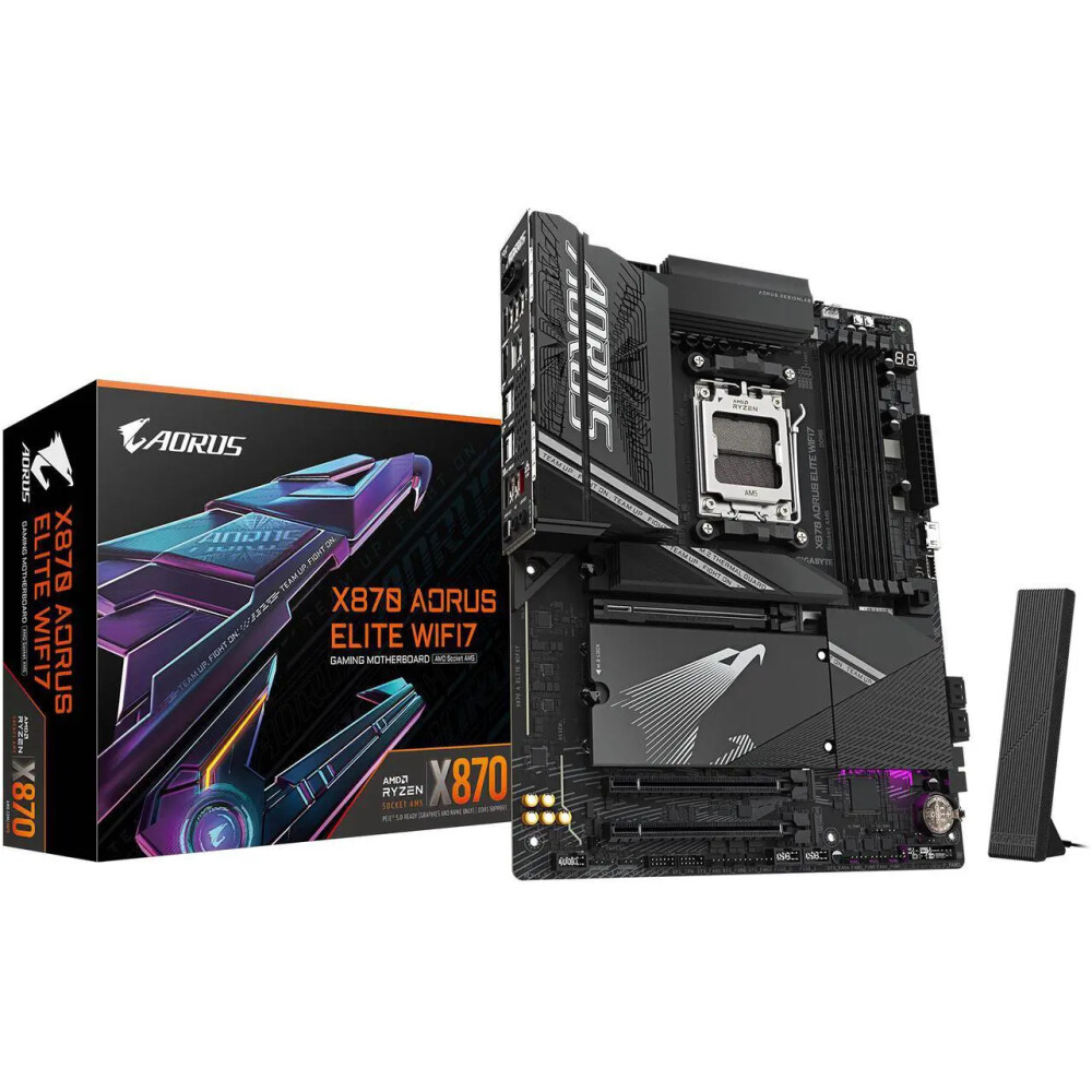 Motherboard GIGABYTE X870 AORUS ELITE WiFi 7 Socket AM5 ATX - Imagen 1