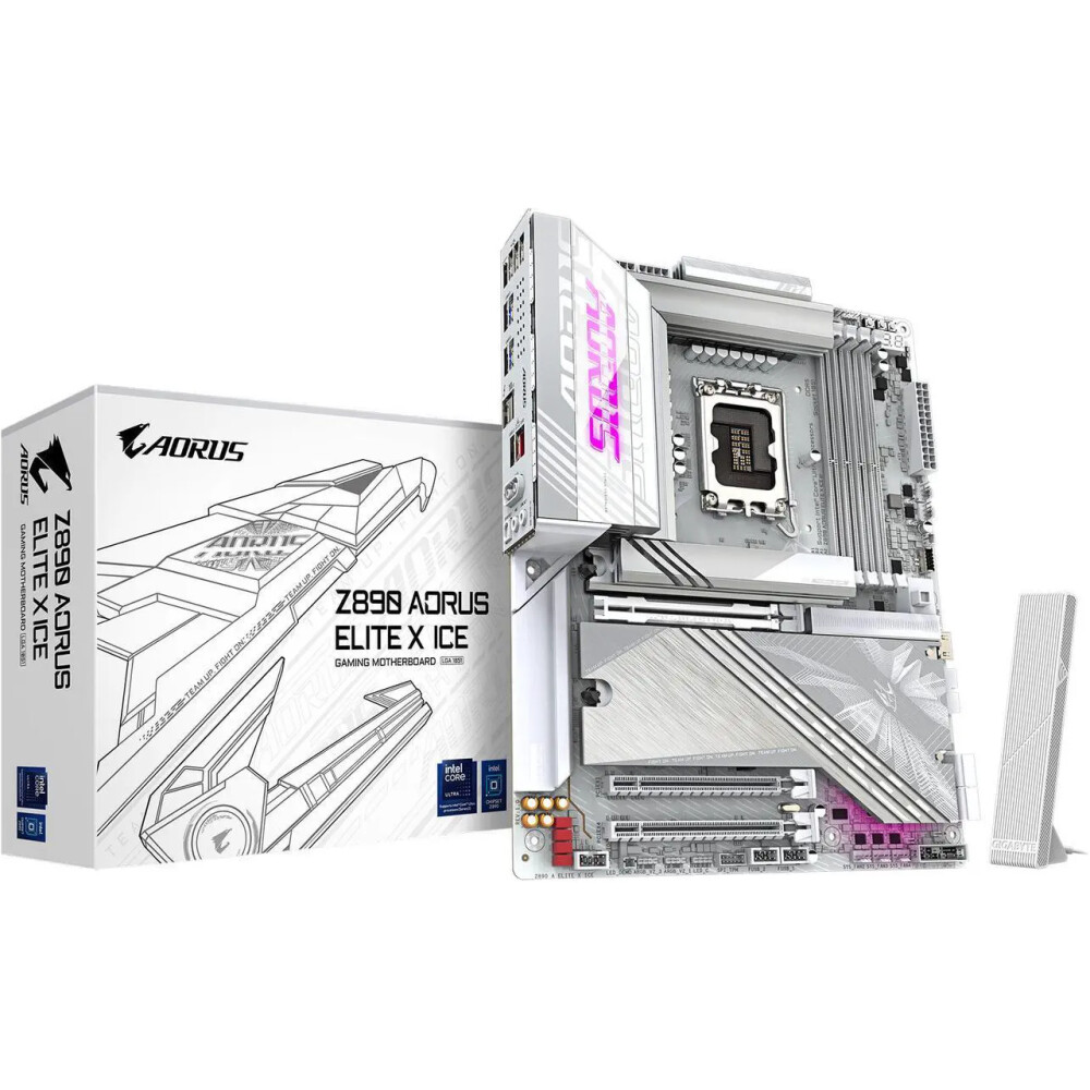 Motherboard GIGABYTE Z890 AORUS ELITE X ICE Socket LGA1851 ATX - Imagen 1