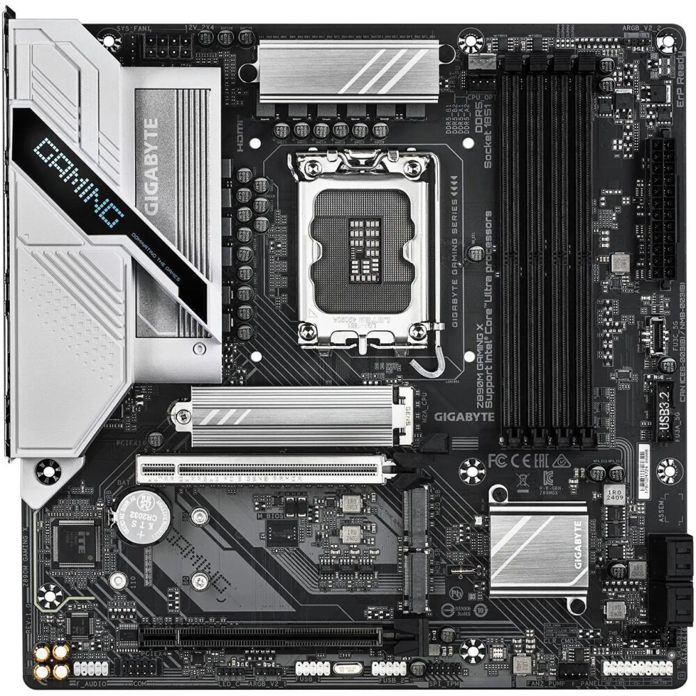 Motherboard GIGABYTE Z890M GAMING X Socket LGA 1851 Micro ATX - Imagen 2