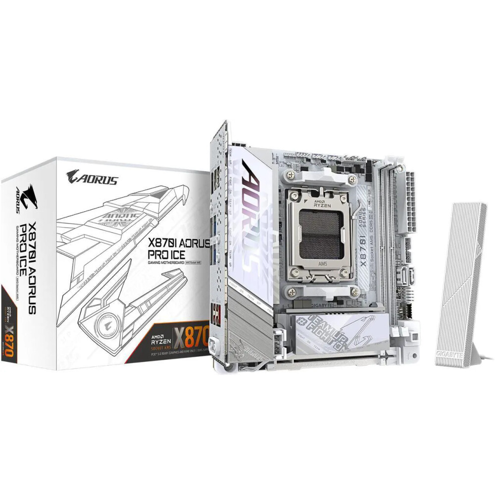 Motherboard GIGABYTE X870I AORUS PRO ICE Socket AM5 Mini ITX - Imagen 1