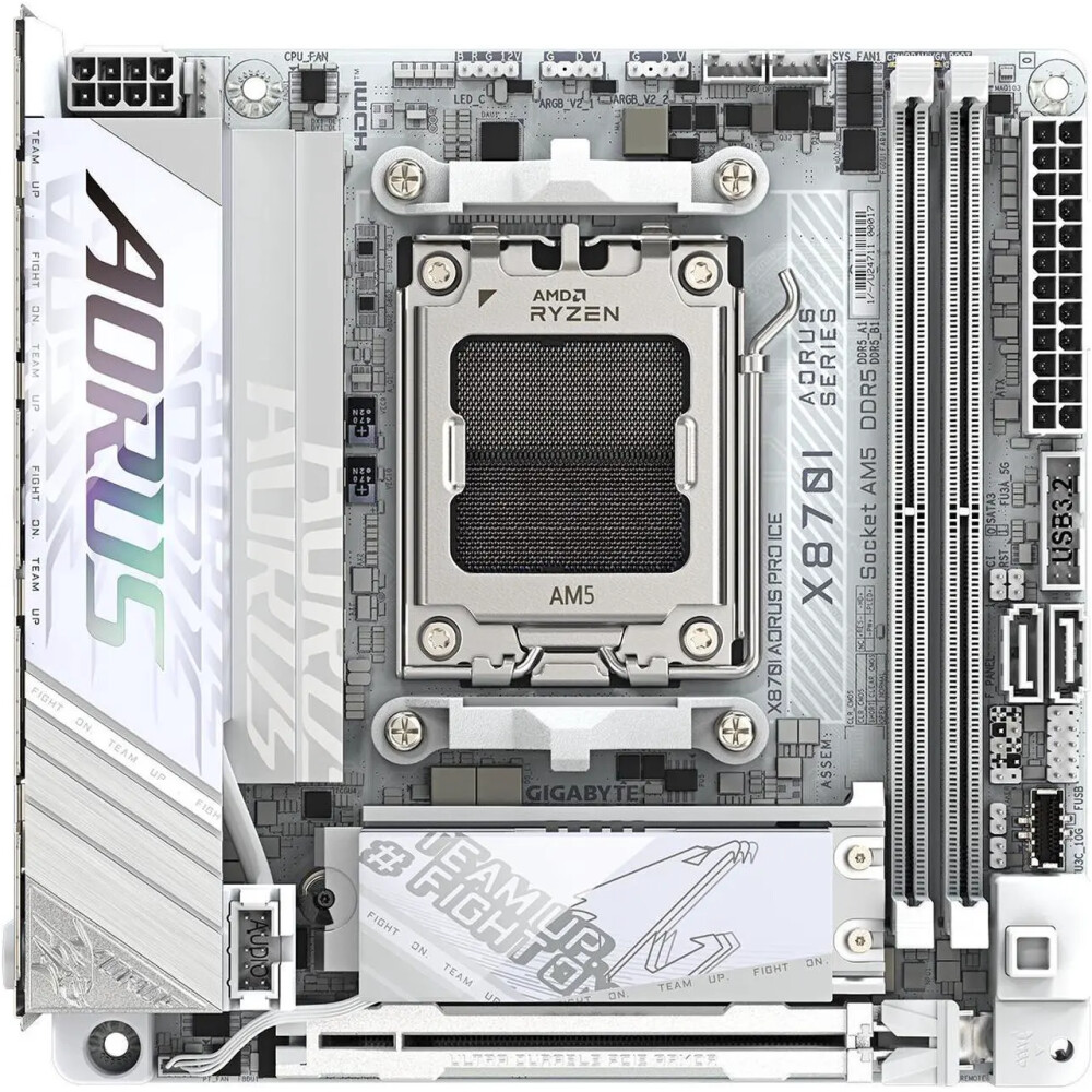 Motherboard GIGABYTE X870I AORUS PRO ICE Socket AM5 Mini ITX - Imagen 3