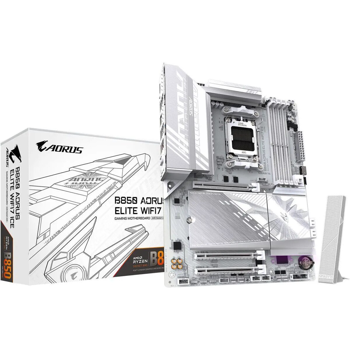 Motherboard GIGABYTE B850 AORUS ELITE WiFi7 ICE AM5 ATX