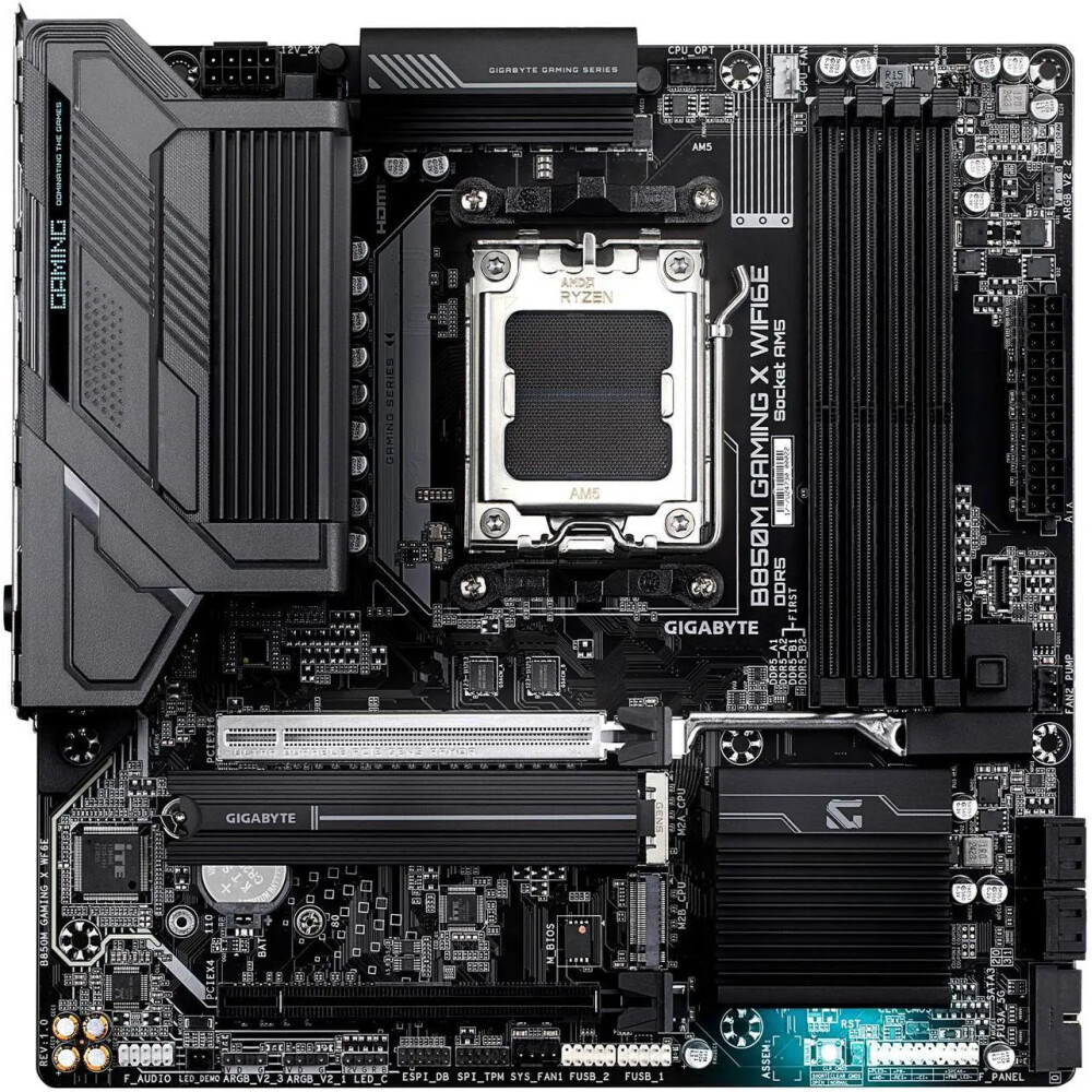 Motherboard GIGABYTE B850M GAMING X WIFI6E Socket AM5 Micro ATX - Imagen 2