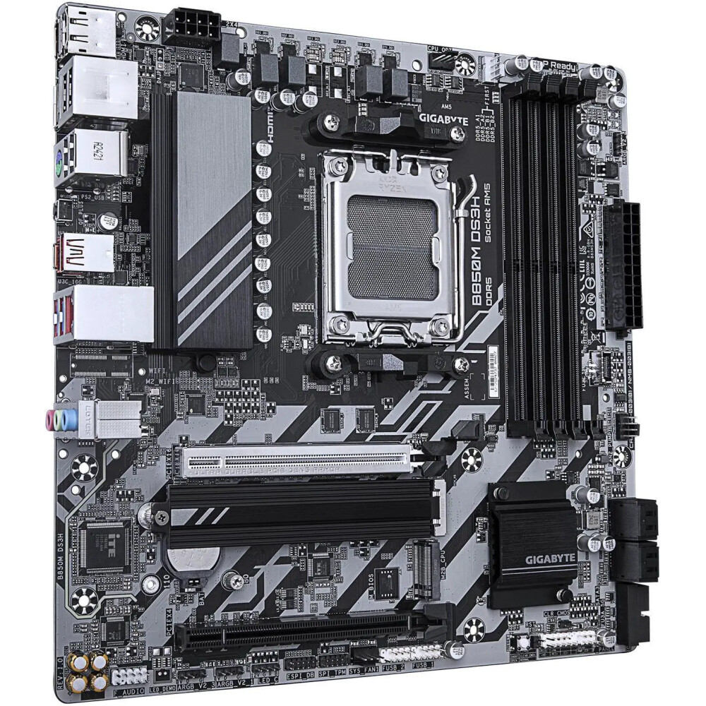 Motherboard GIGABYTE B850M DS3H Socket AM5 Micro ATX - Imagen 3