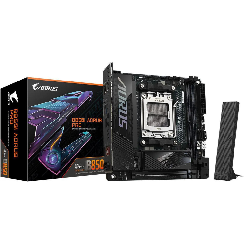 Motherboard GIGABYTE B850I AORUS PRO Socket AM5 Mini ITX - Imagen 1