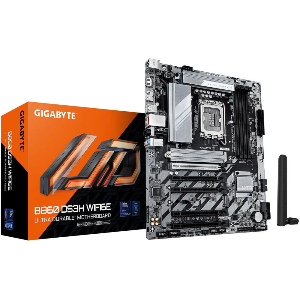 Motherboard GIGABYTE B860 DS3H WIFI6E Socket LGA 1851 ATX - Imagen 1