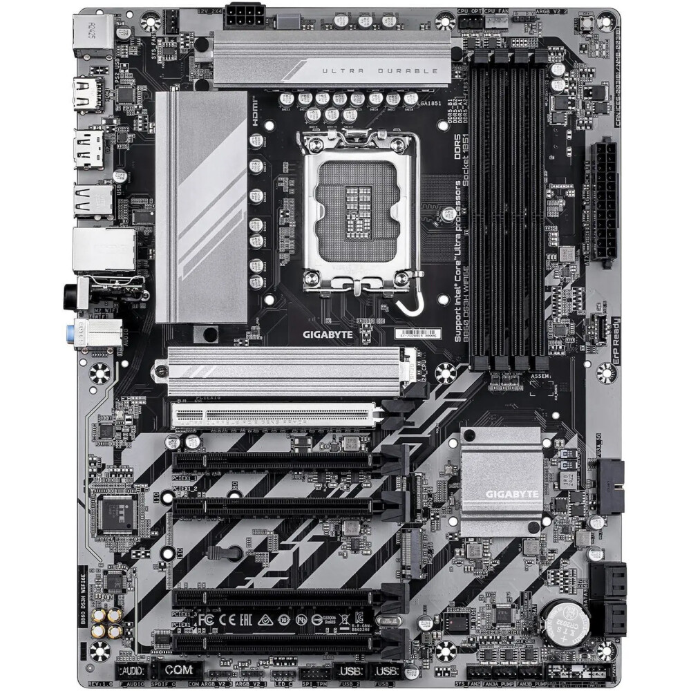 Motherboard GIGABYTE B860 DS3H WIFI6E Socket LGA 1851 ATX - Imagen 2