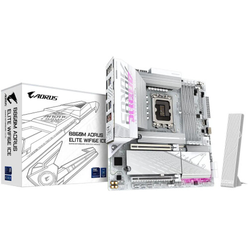 Motherboard GIGABYTE B860M AORUS ELITE WIFI6E ICE Socket LGA1851 Micro ATX