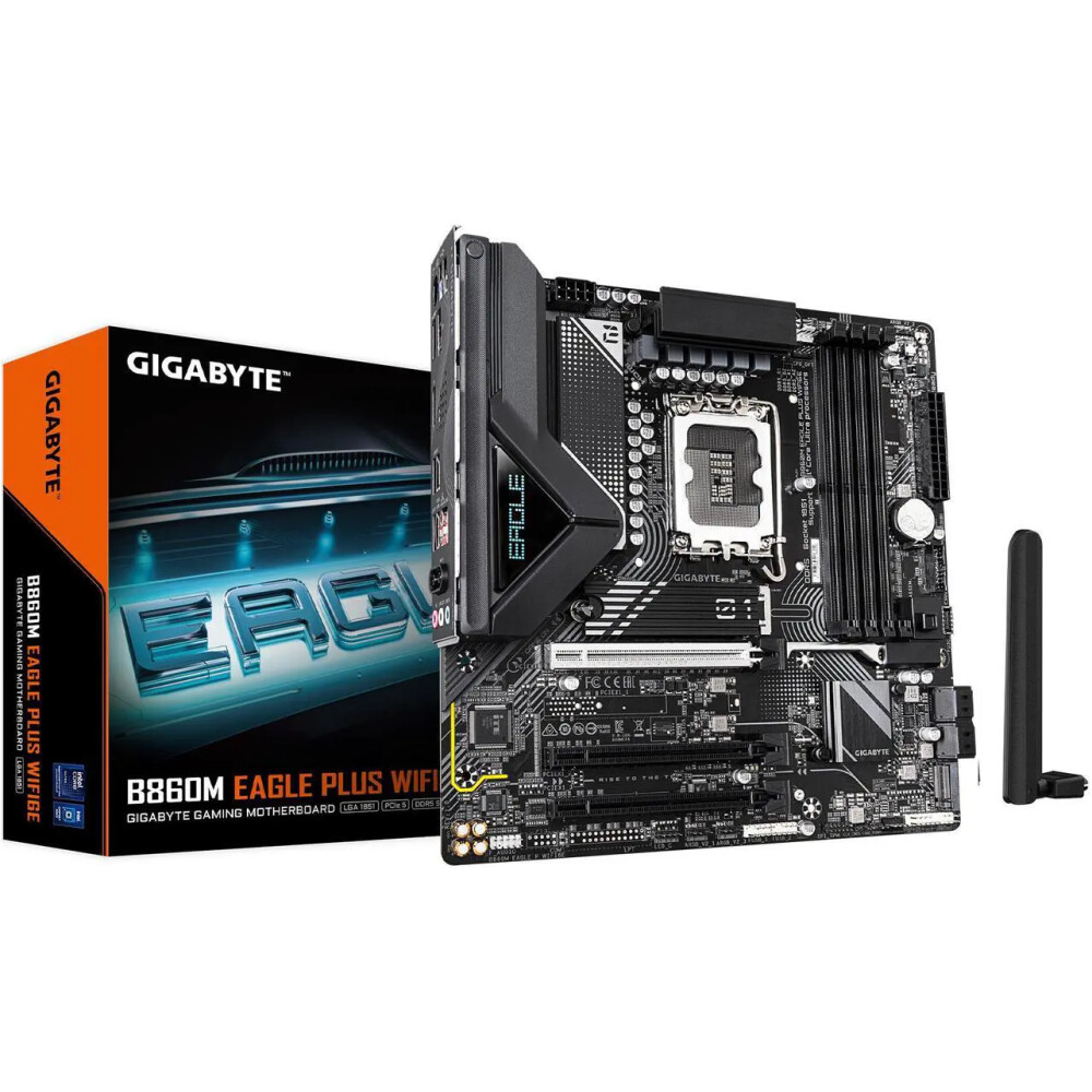Motherboard GIGABYTE B860M EAGLE PLUS WIFI6E Socket LGA 1851 Micro ATX - Imagen 1