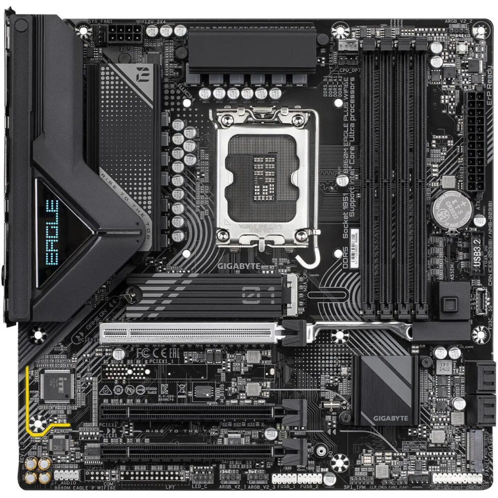 Motherboard GIGABYTE B860M EAGLE PLUS WIFI6E Socket LGA 1851 Micro ATX - Imagen 2