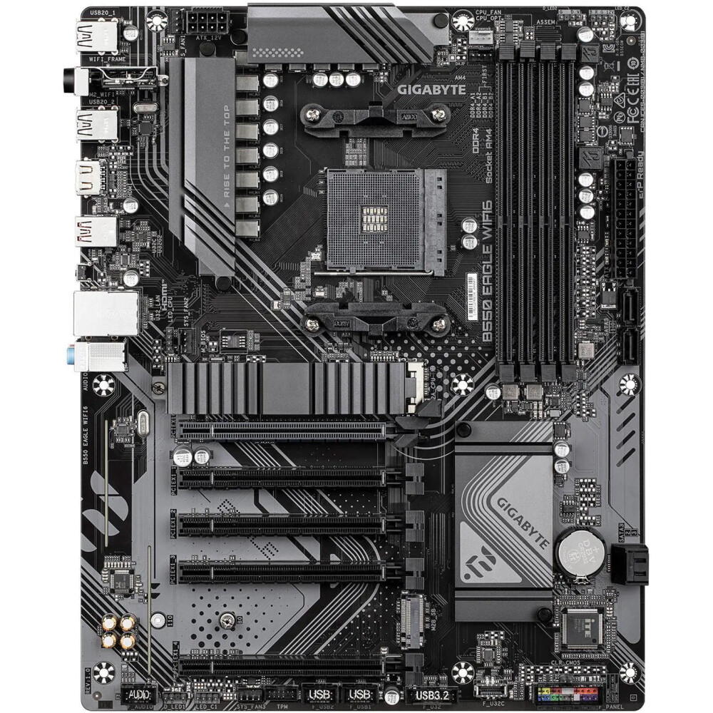 Motherboard GIGABYTE B550 EAGLE WIFI6 Socket AM4 ATX - Imagen 2