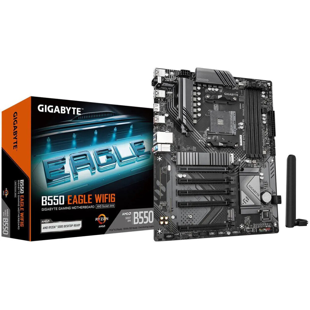 Motherboard GIGABYTE B550 EAGLE WIFI6 Socket AM4 ATX - Imagen 1