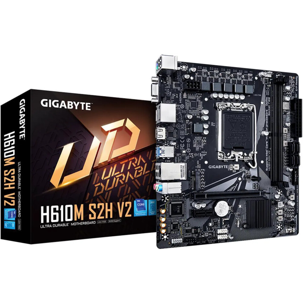 Motherboard GIGABYTE H610M S2H V2 Socket LGA 1700 Micro ATX - Imagen 1