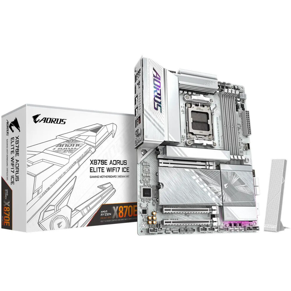 Motherboard GIGABYTE X870E AORUS ELITE WiFi 7 ICE Socket AM5 ATX - Imagen 1