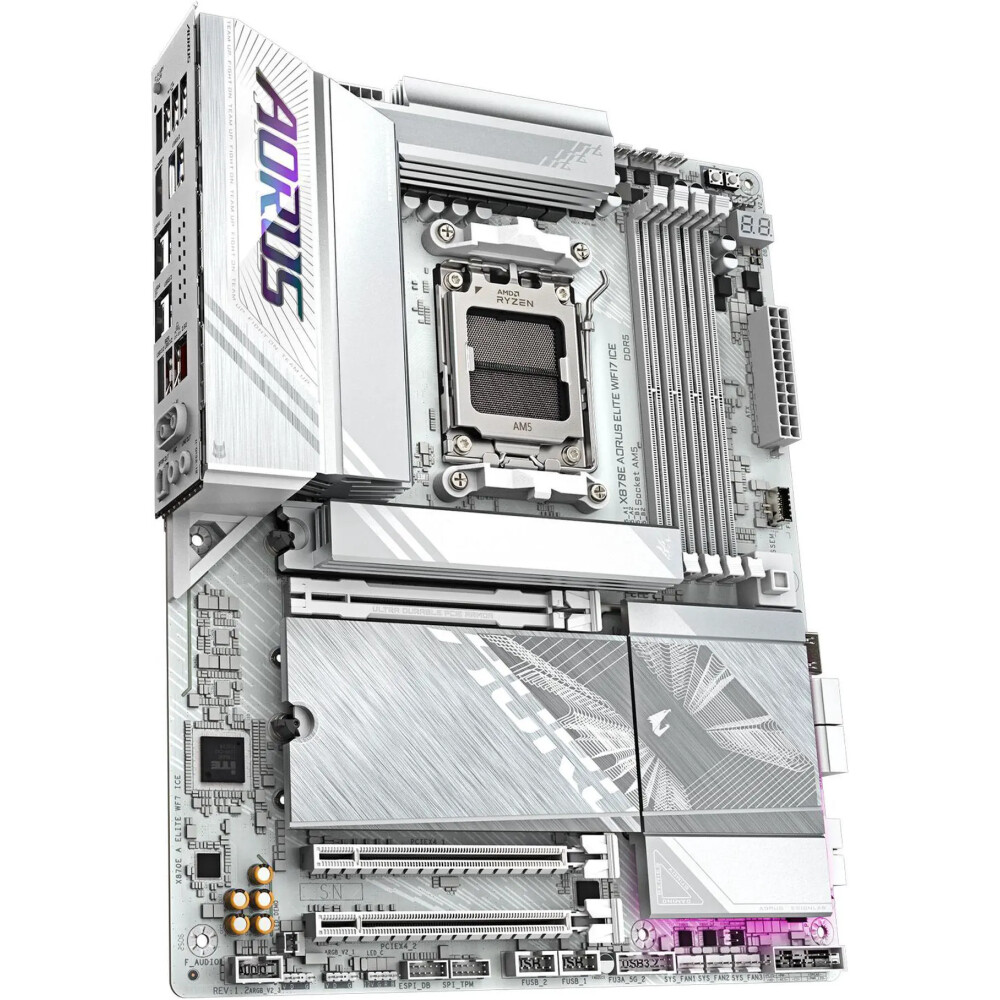 Motherboard GIGABYTE X870E AORUS ELITE WiFi 7 ICE Socket AM5 ATX - Imagen 3