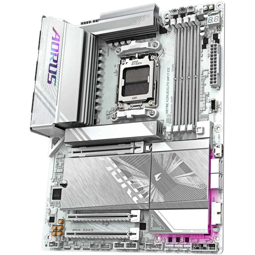 Motherboard GIGABYTE X870E AORUS ELITE WiFi 7 ICE Socket AM5 ATX - Imagen 4