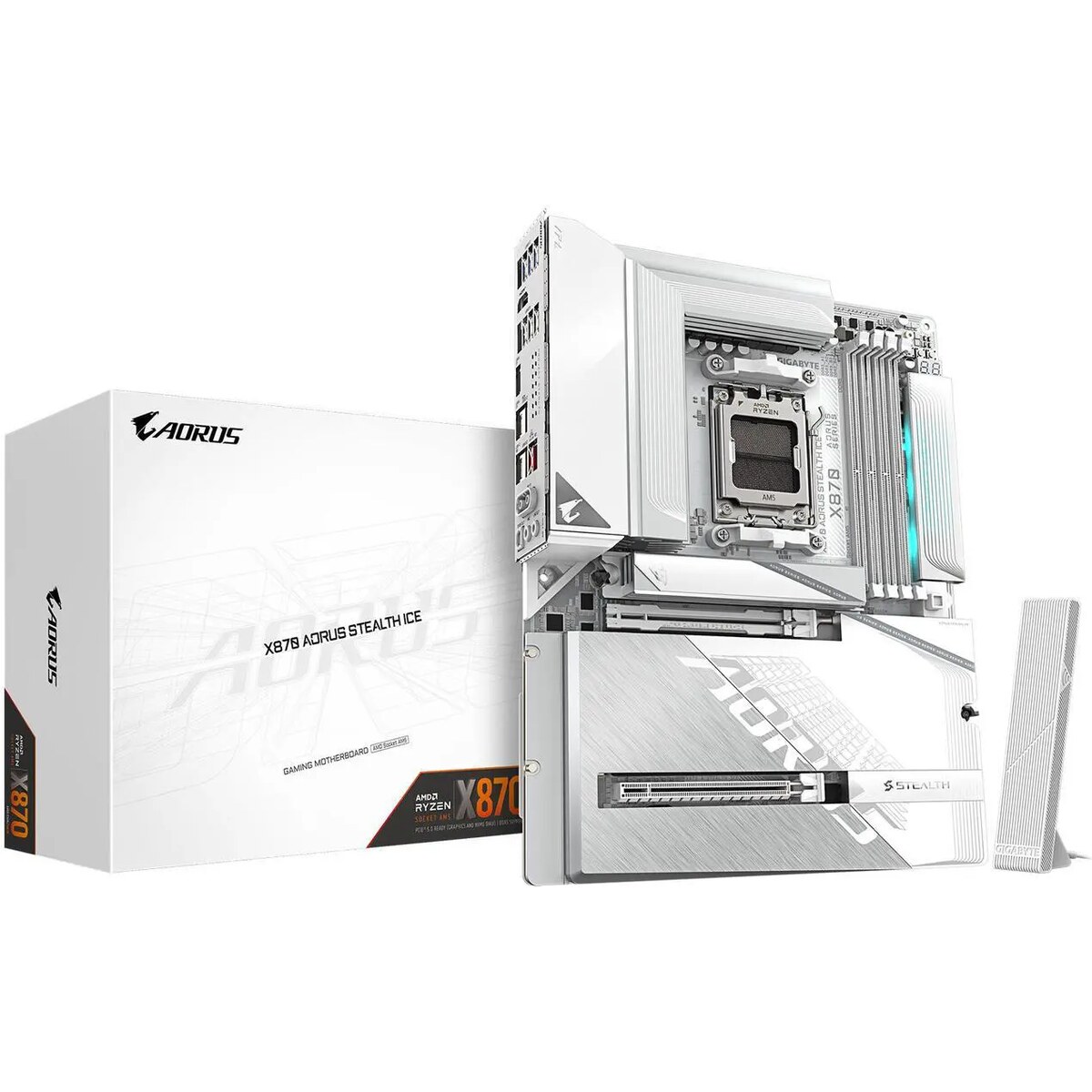 Motherboard GIGABYTE X870 AORUS STEALTH ICE Socket AM5 ATX