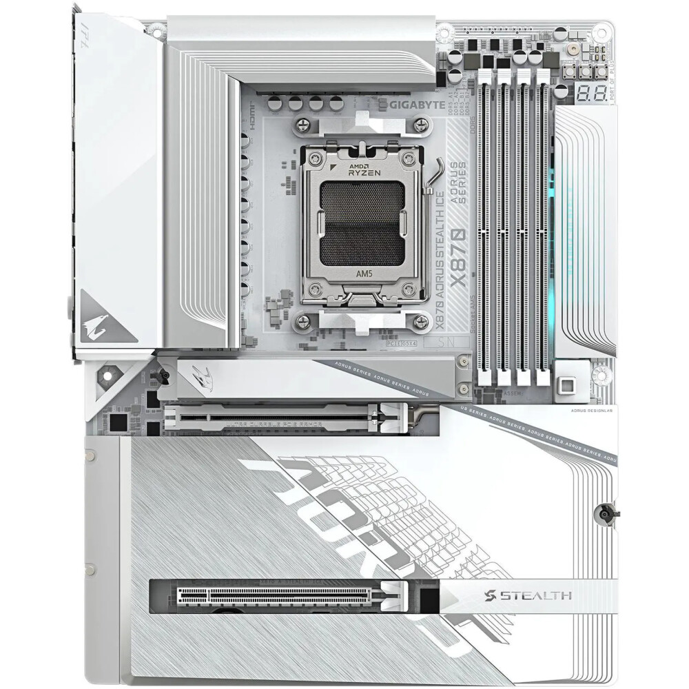 Motherboard GIGABYTE X870 AORUS STEALTH ICE Socket AM5 ATX - Imagen 2