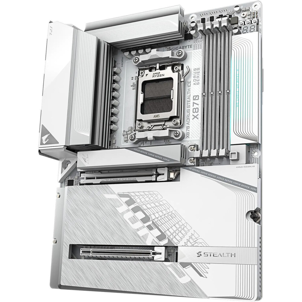 Motherboard GIGABYTE X870 AORUS STEALTH ICE Socket AM5 ATX - Imagen 4
