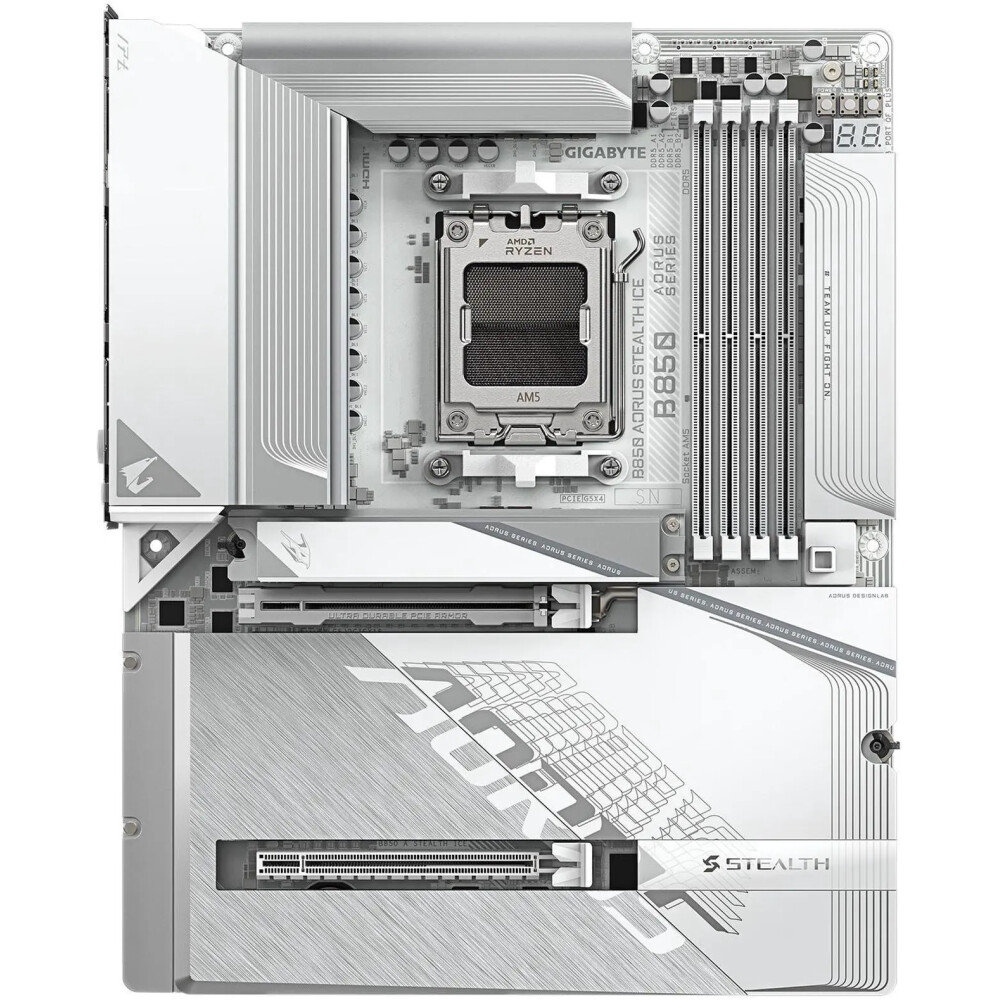 Motherboard GIGABYTE B850 AORUS STEALTH ICE Socket AM5 ATX - Imagen 2