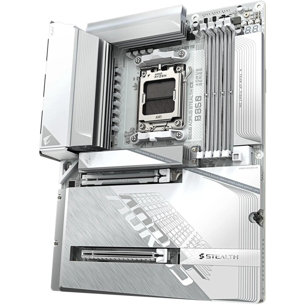 Motherboard GIGABYTE B850 AORUS STEALTH ICE Socket AM5 ATX - Imagen 4