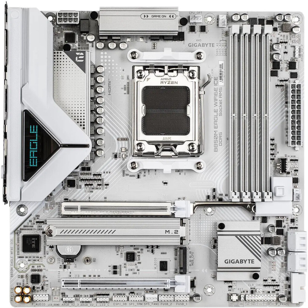 Motherboard GIGABYTE B850M EAGLE WIFI6E ICE Socket AM5 Micro ATX - Imagen 2