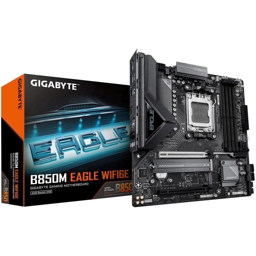 Motherboard GIGABYTE B850M EAGLE WIFI6E Socket AM5 Micro ATX - Imagen 1