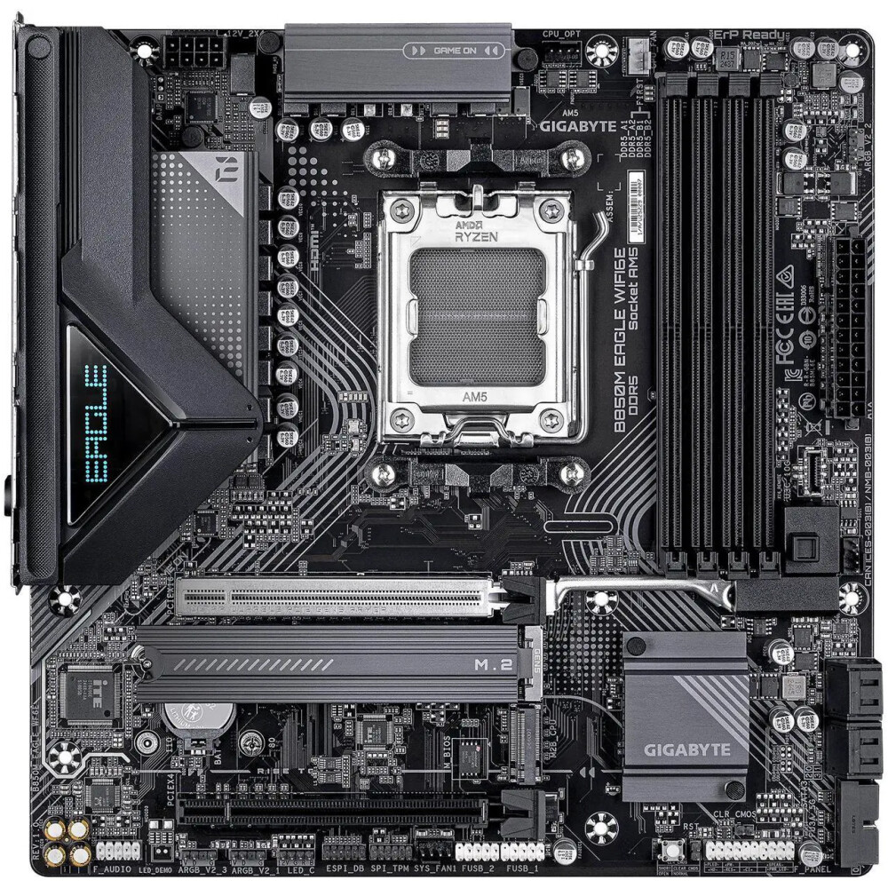 Motherboard GIGABYTE B850M EAGLE WIFI6E Socket AM5 Micro ATX - Imagen 2