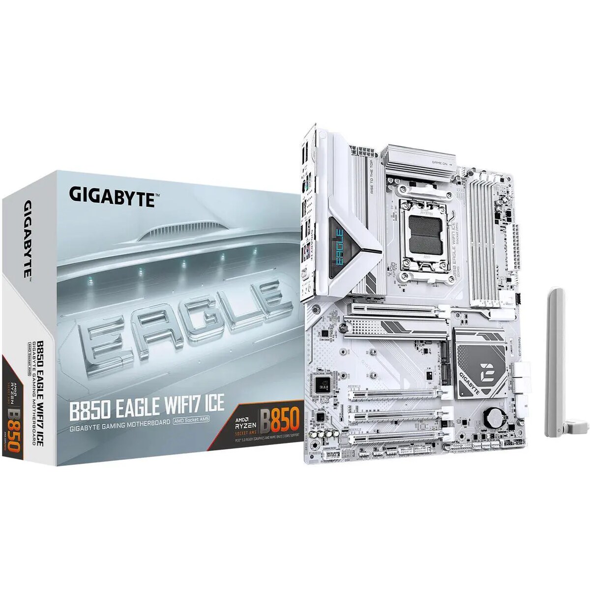 Motherboard GIGABYTE B850 EAGLE WIFI7 ICE Socket AM5 ATX