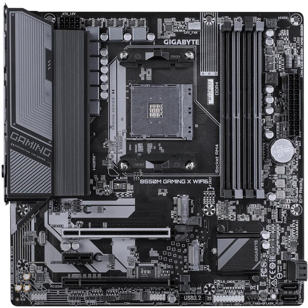 Motherboard GIGABYTE B550M GAMING X WIFI6 Socket AM4 Micro ATX - Imagen 2