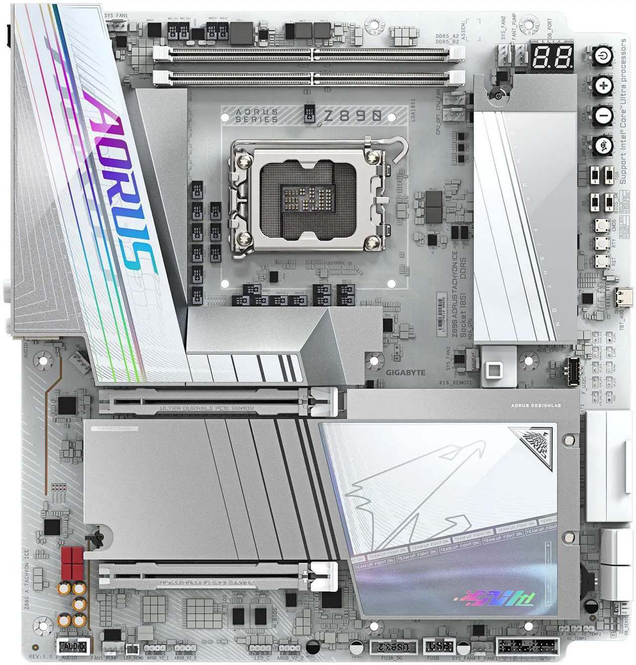 13-145-589-02.webp Motherboard GIGABYTE Z890 AORUS TACHYON ICE Socket LGA1851 E-ATX - Imagen 2