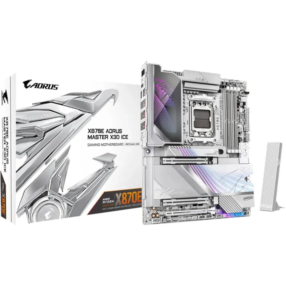 Motherboard GIGABYTE X870E AORUS MASTER X3D ICE Socket AM5 ATX - Imagen 1