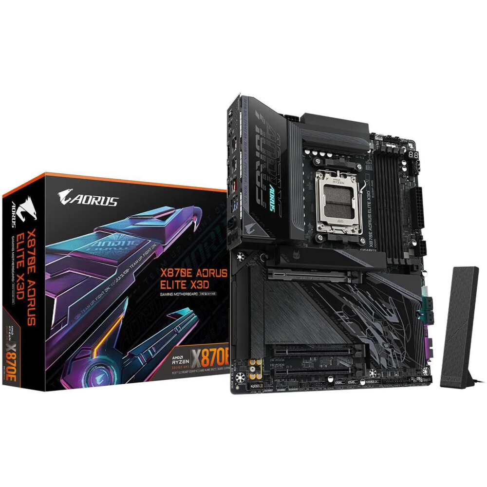 Motherboard GIGABYTE X870E AORUS ELITE X3D Socket AM5 ATX - Imagen 1