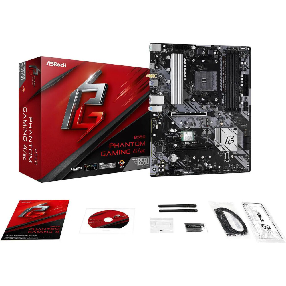 Motherboard ASRock B550 Phantom Gaming 4/ac Socket AM4 ATX - Imagen 8