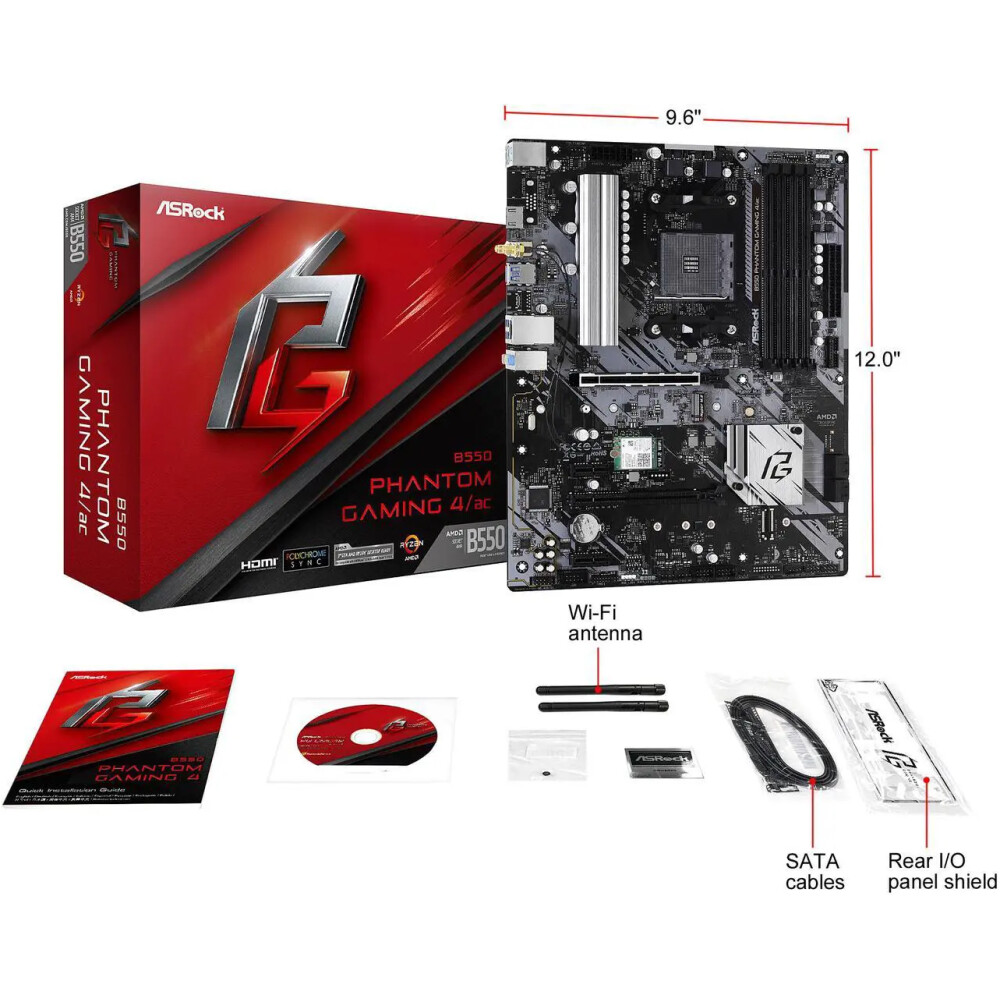 Motherboard ASRock B550 Phantom Gaming 4/ac Socket AM4 ATX - Imagen 9
