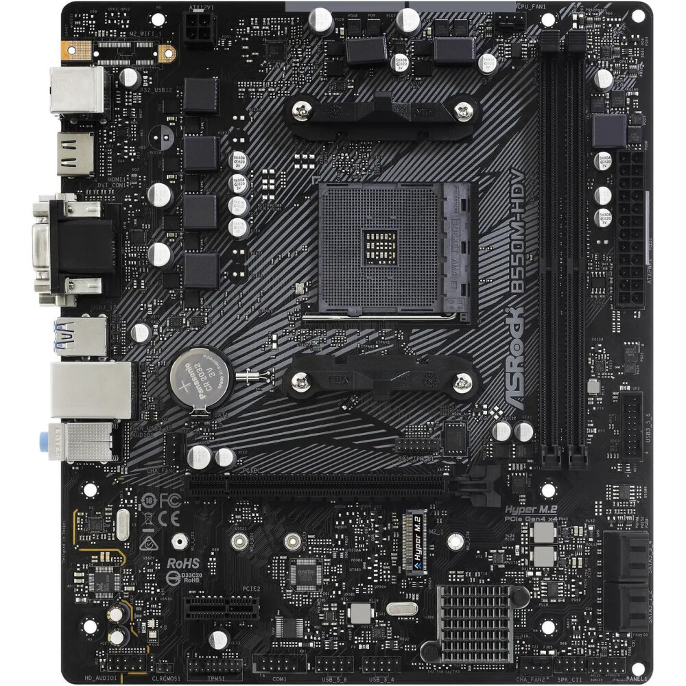 Motherboard ASRock B550M-HDV Socket AM4 Micro ATX - Imagen 2