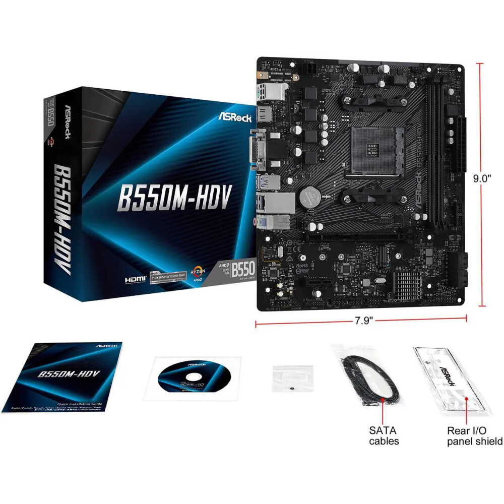 Motherboard ASRock B550M-HDV Socket AM4 Micro ATX - Imagen 9