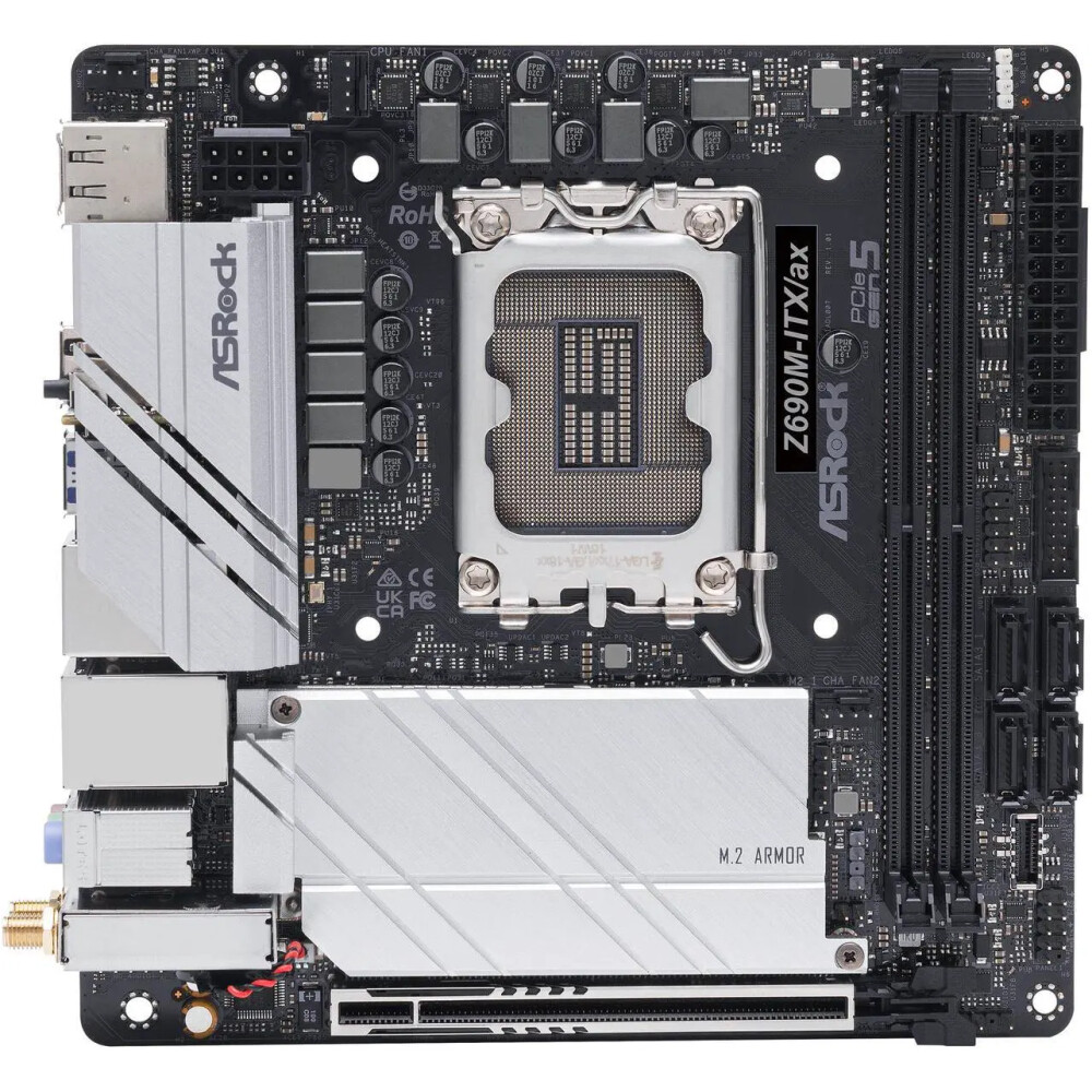 Motherboard ASRock Z690M-ITX/ax Socket LGA 1700 Mini ITX - Imagen 3