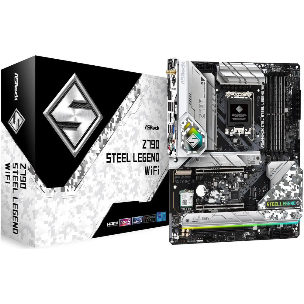 Motherboard ASRock Z790 STEEL LEGEND WIFI Socket LGA1700 ATX - Imagen 2