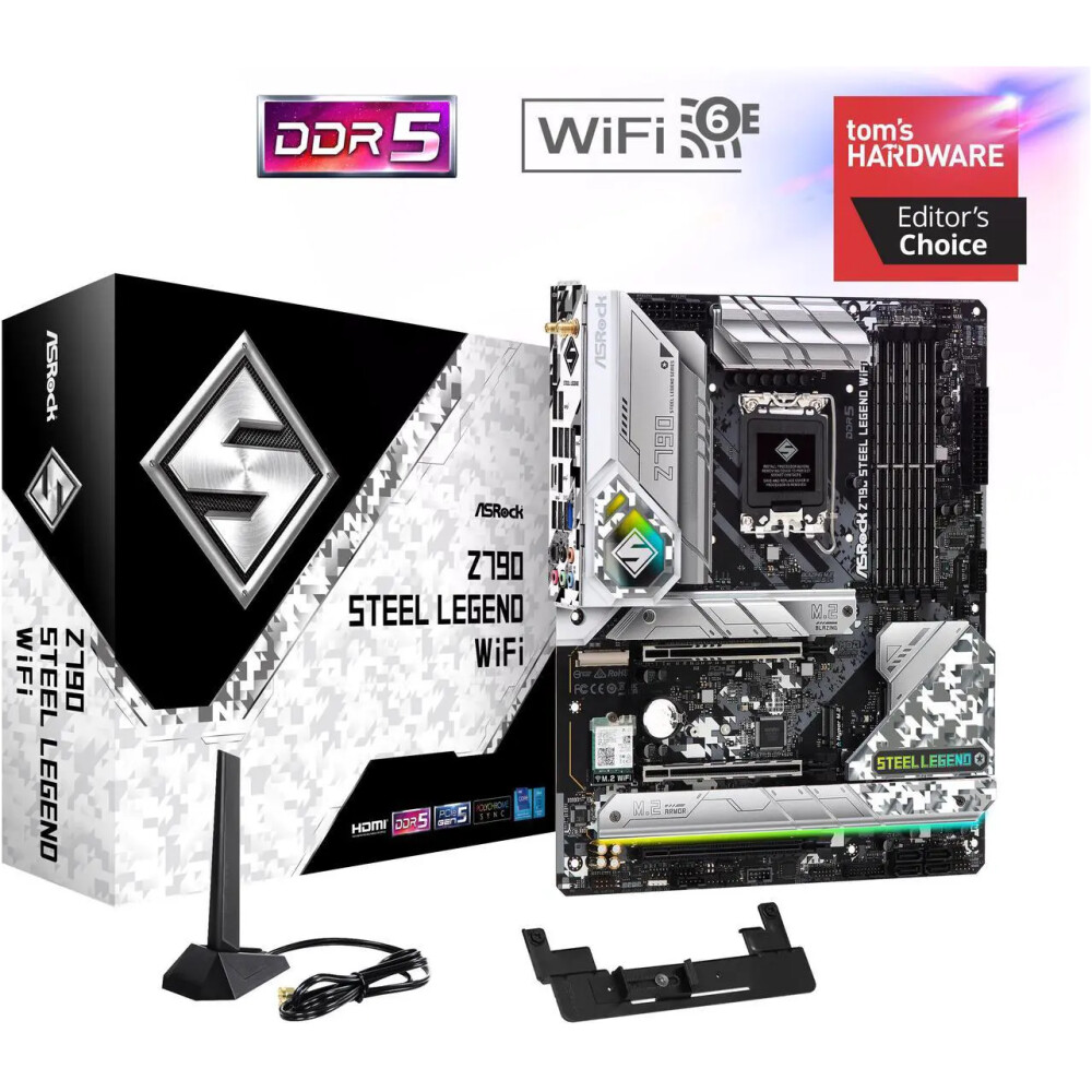Motherboard ASRock Z790 STEEL LEGEND WIFI Socket LGA1700 ATX - Imagen 1
