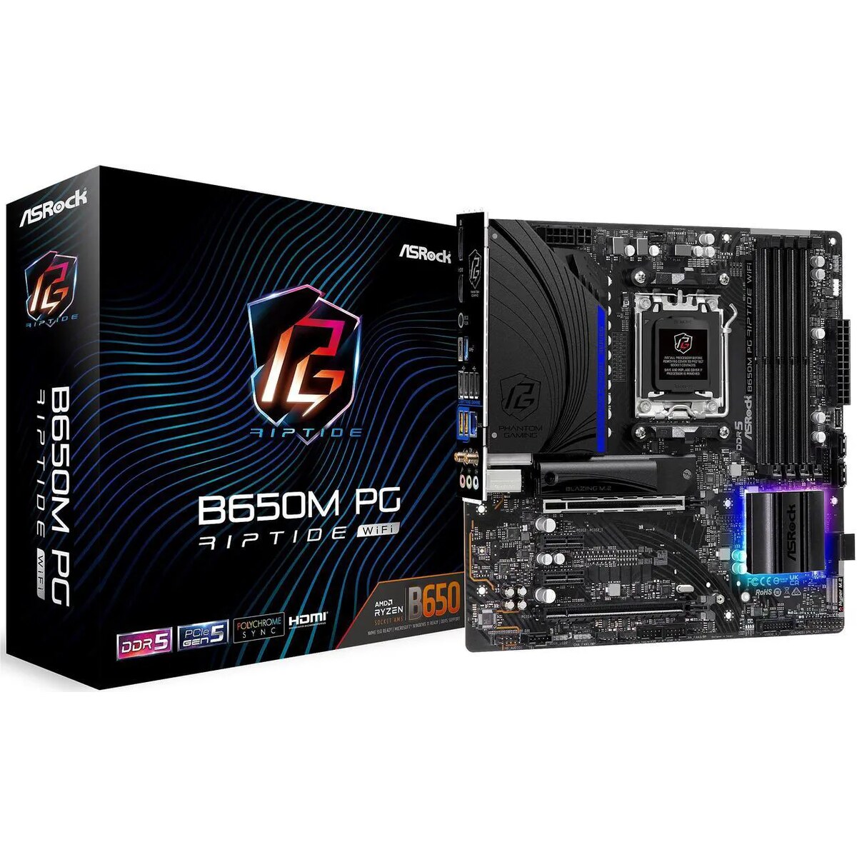 Motherboard ASRock B650M PG Riptide WiFi AM5 Micro ATX