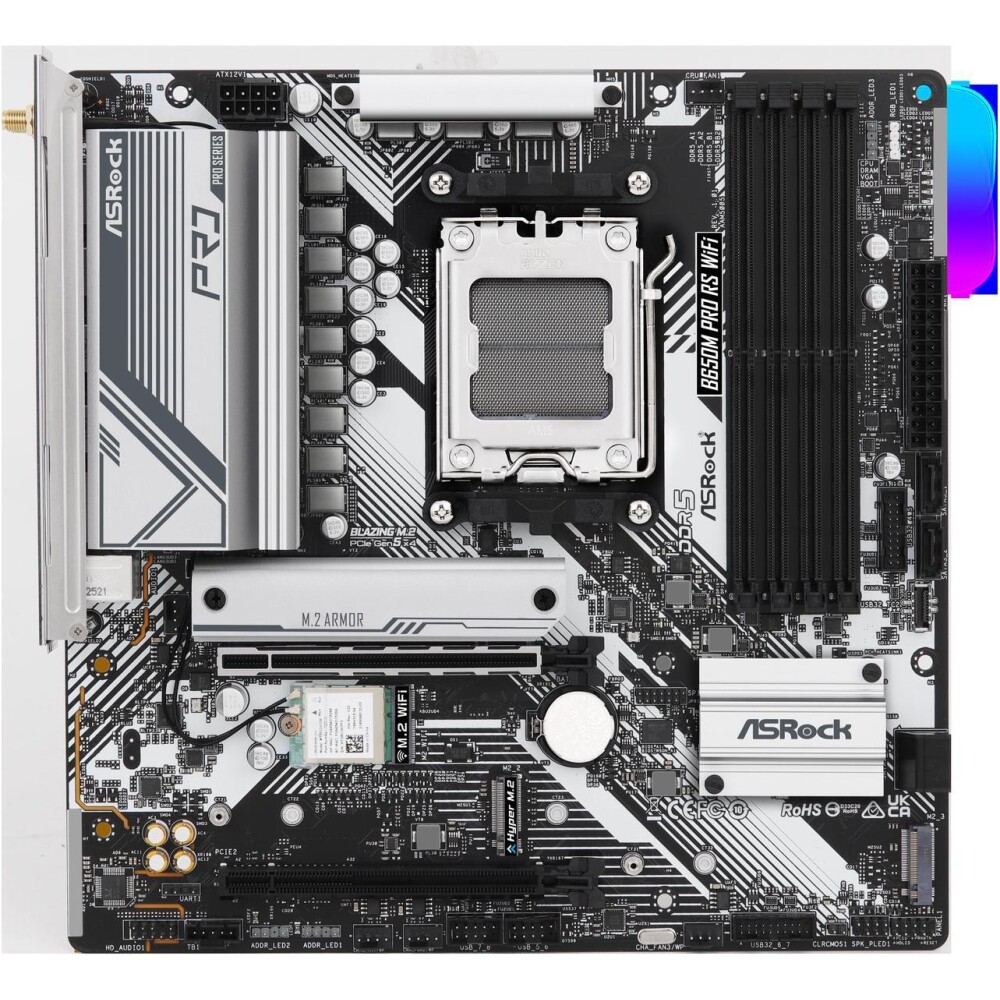 Motherboard ASRock B650M Pro RS WiFi Socket AM5 Micro ATX - Imagen 3