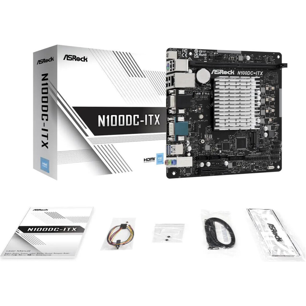 Motherboard ASRock N100DC-ITX Quad-Core N100 Mini ITX - Imagen 6