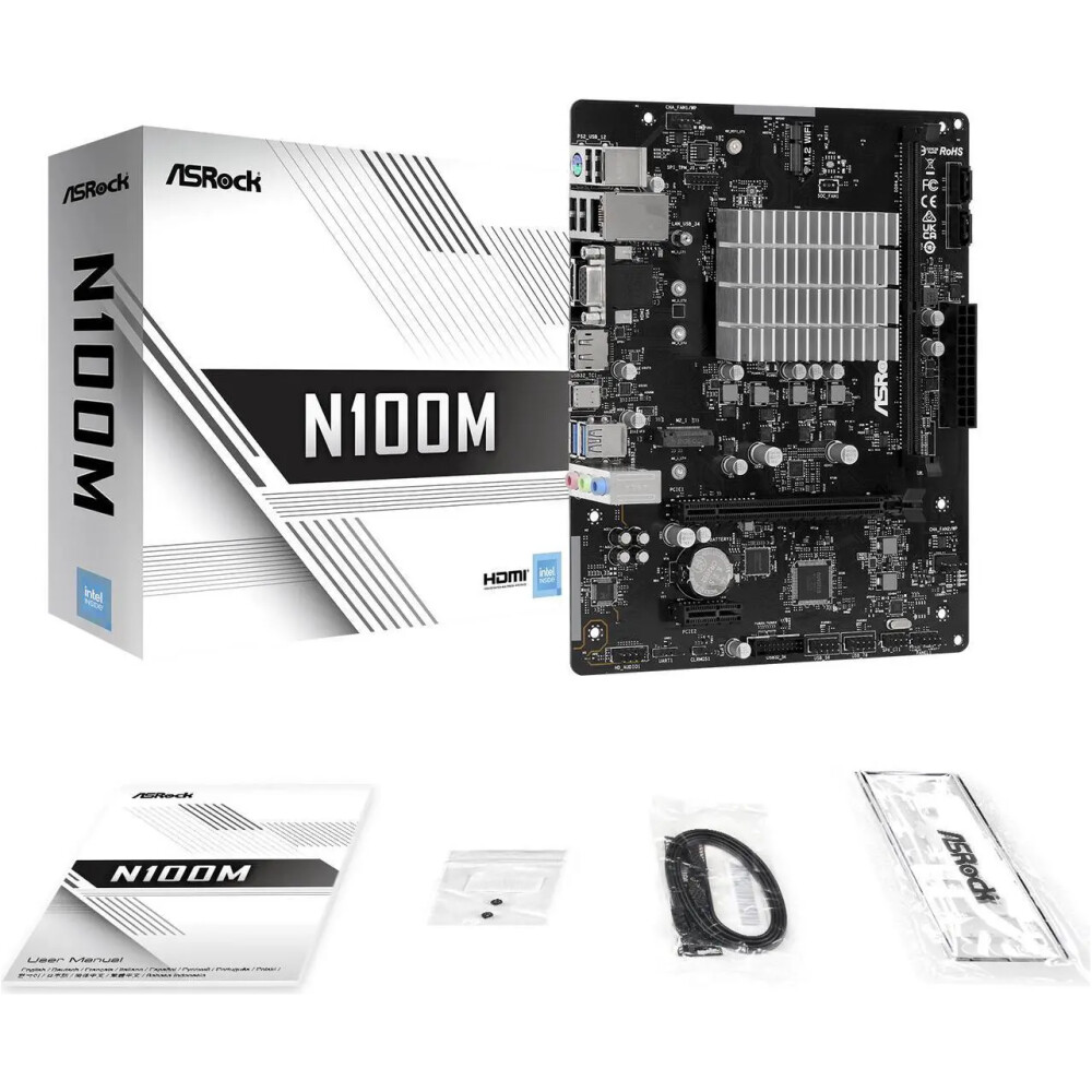 Motherboard ASRock N100M Socket N/D Micro ATX - Imagen 3
