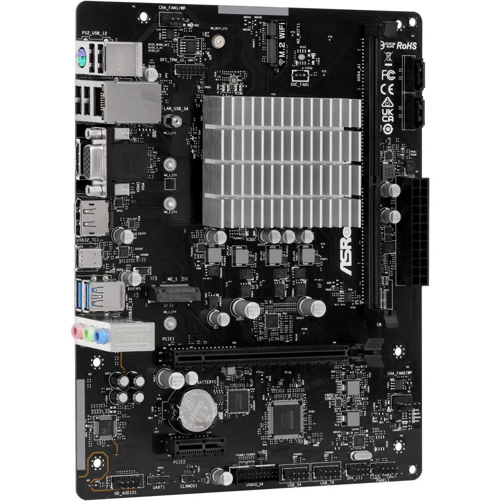 Motherboard ASRock N100M Socket N/D Micro ATX - Imagen 2