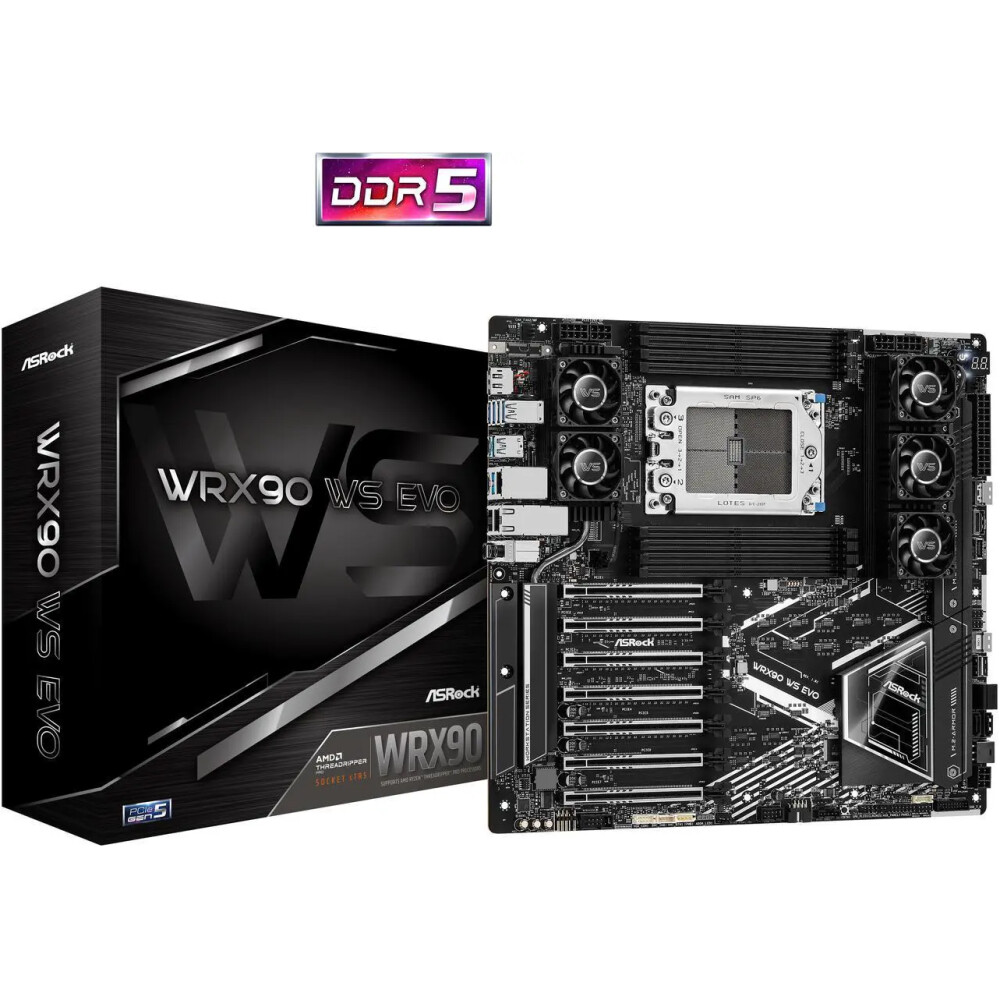 Motherboard ASRock WRX90 WS EVO Socket sTR5 E-ATX - Imagen 1