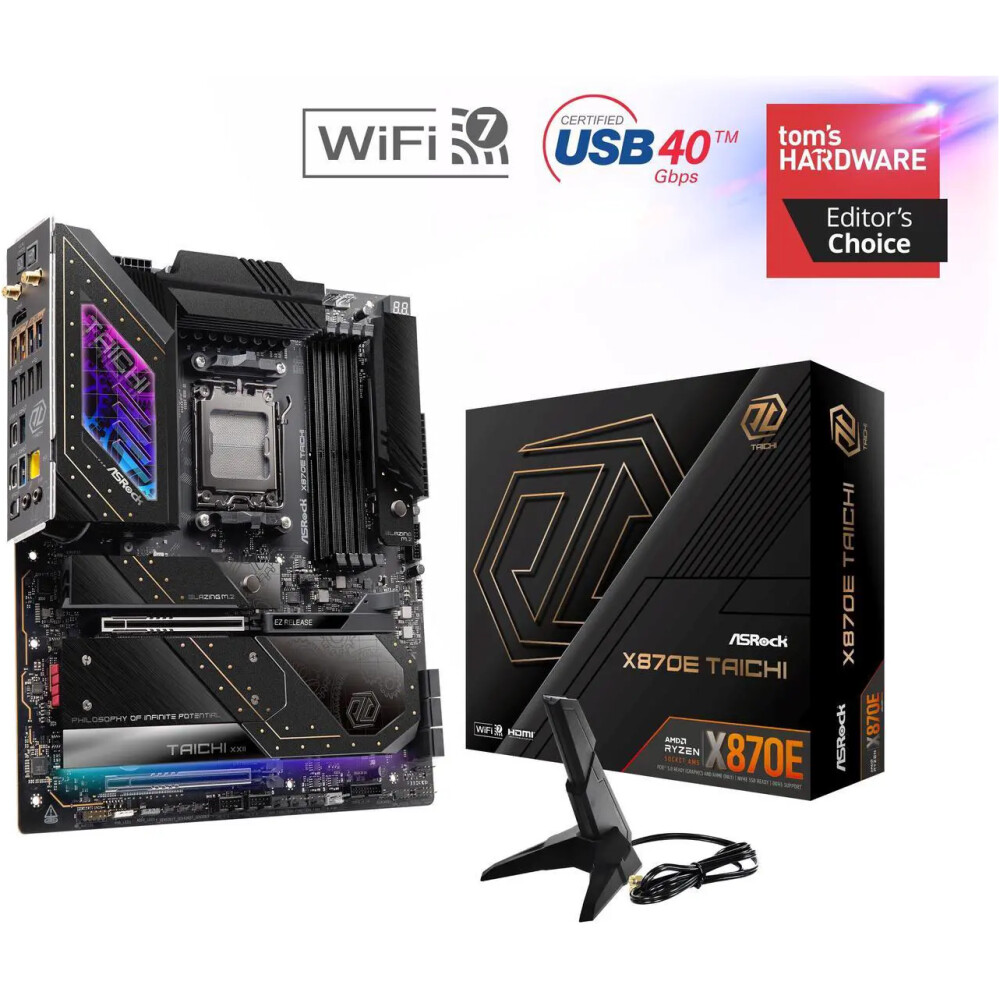 Motherboard GIGABYTE X870E AORUS PRO X3D ICE Socket AM5 ATX - Imagen 1