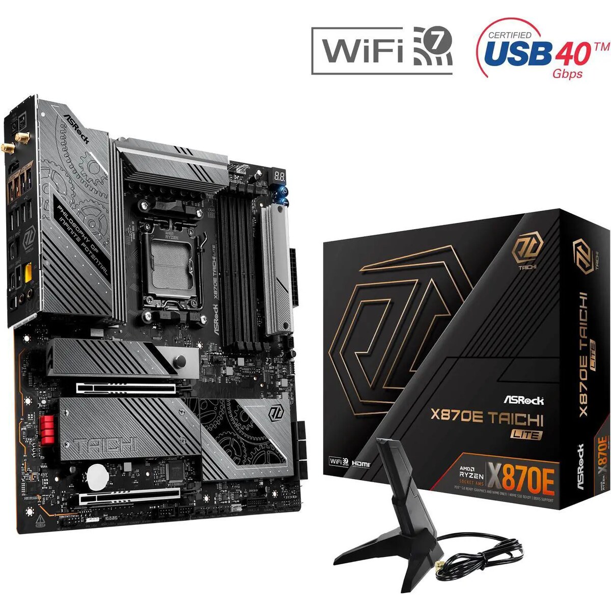 Motherboard ASRock X870E Taichi Lite Socket AM5 E‑ATX