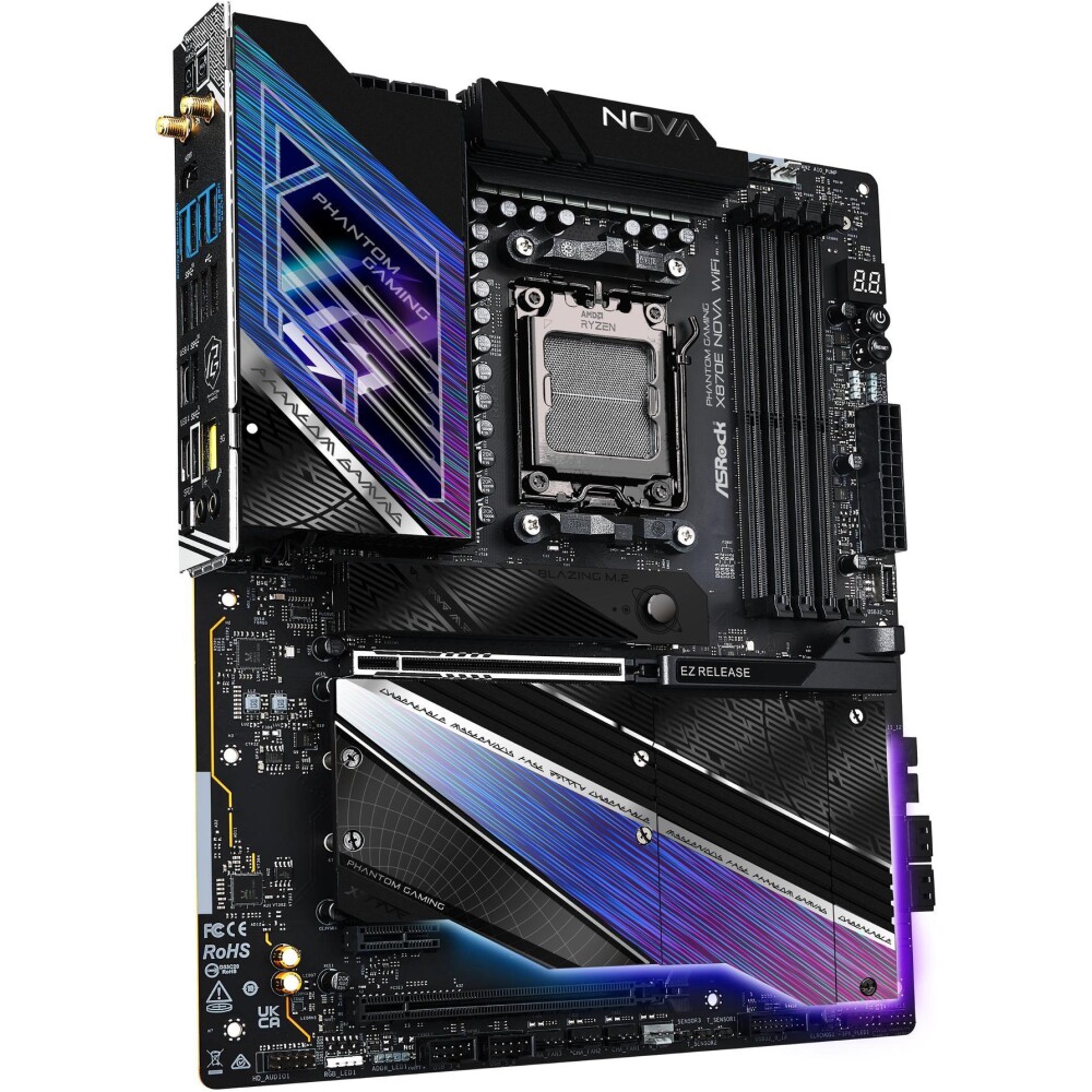 Motherboard ASRock X870E Nova WiFi Socket AM5 ATX - Imagen 2